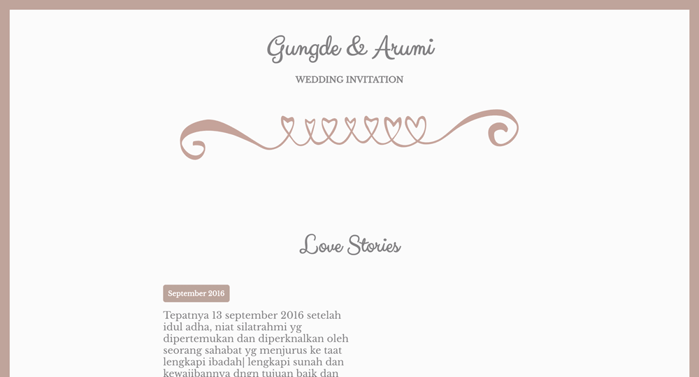 template undangan pernikahan website tema